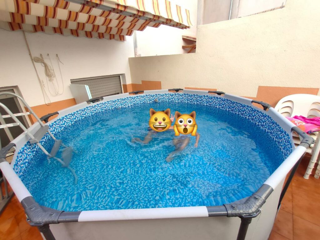 Piscina en verano